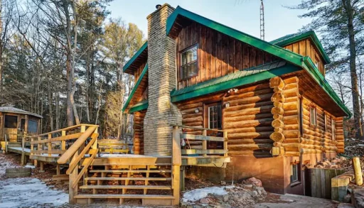 Log cabin exterior