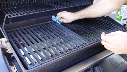 close up of a barbecue grill