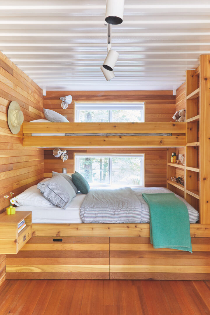 A photo of cottage bunkbeds