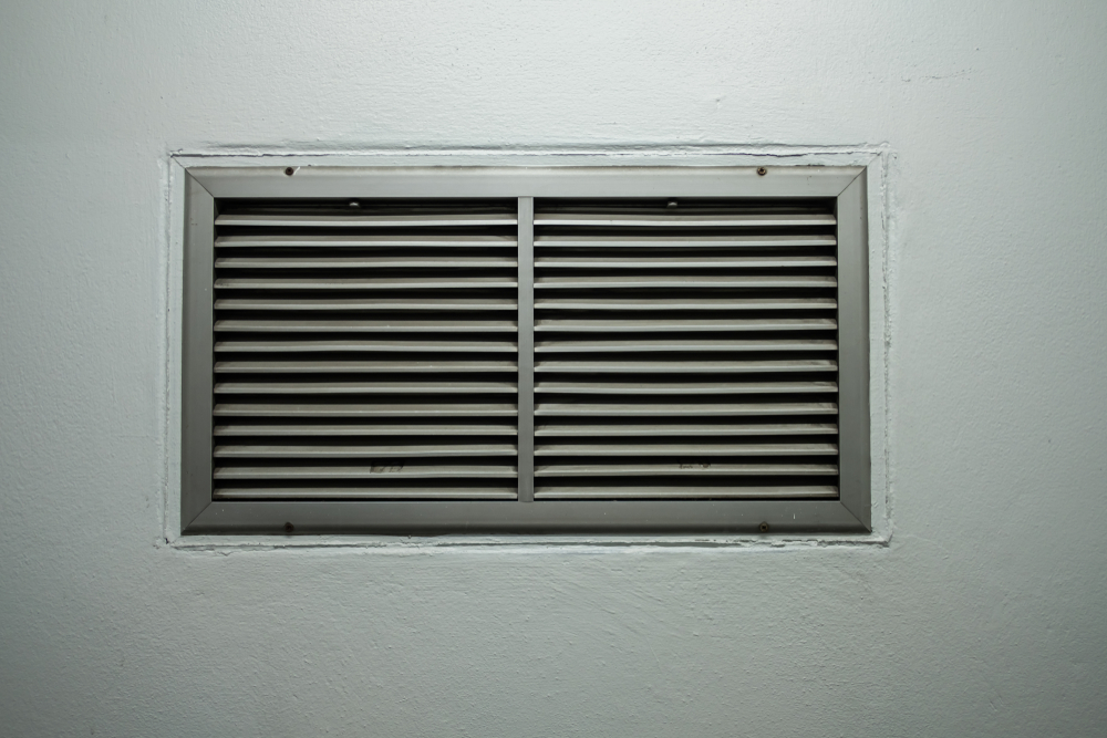 A closeup of an air vent